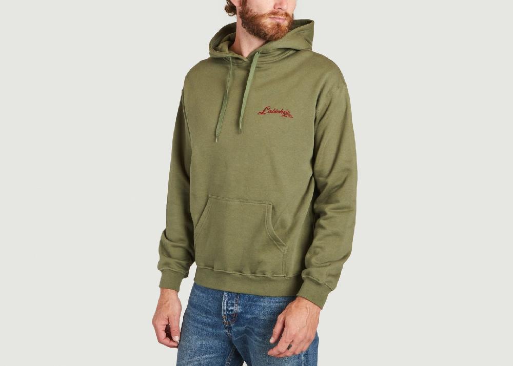 L'exception Hoodie Réaumur Mini Manufacture En Coton Bio Khaki Maison Labiche