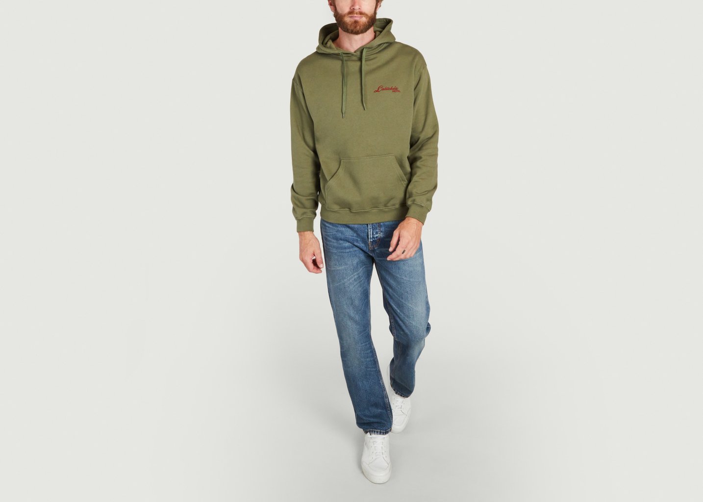 L'exception Hoodie Réaumur Mini Manufacture En Coton Bio Khaki Maison Labiche