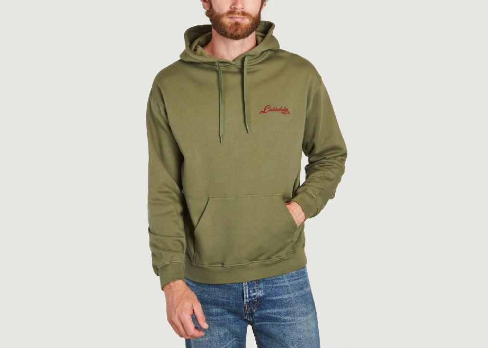 l'exception Hoodie Réaumur Mini Manufacture en coton bio Khaki Maison Labiche