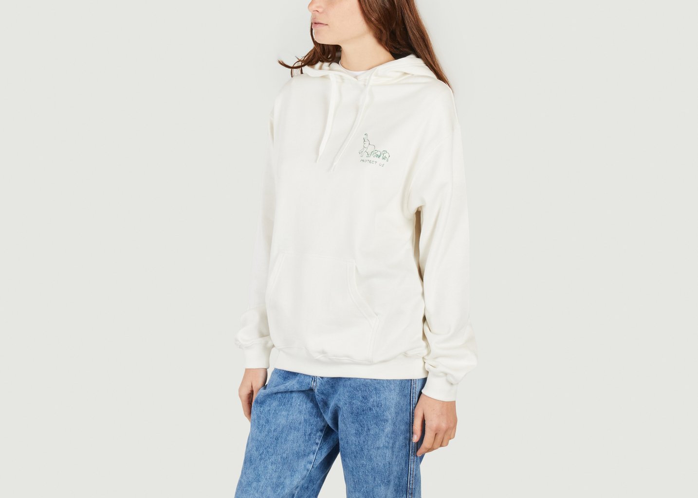 L'exception Hoodie Reaumur X Wildlife Ecru Maison Labiche
