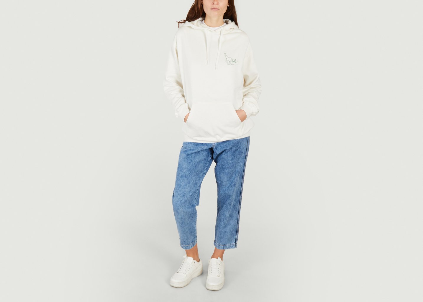 L'exception Hoodie Reaumur X Wildlife Ecru Maison Labiche