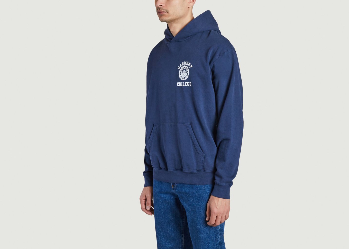 L'exception Hoodie Sany College Emblem Bleu Marine Harmony