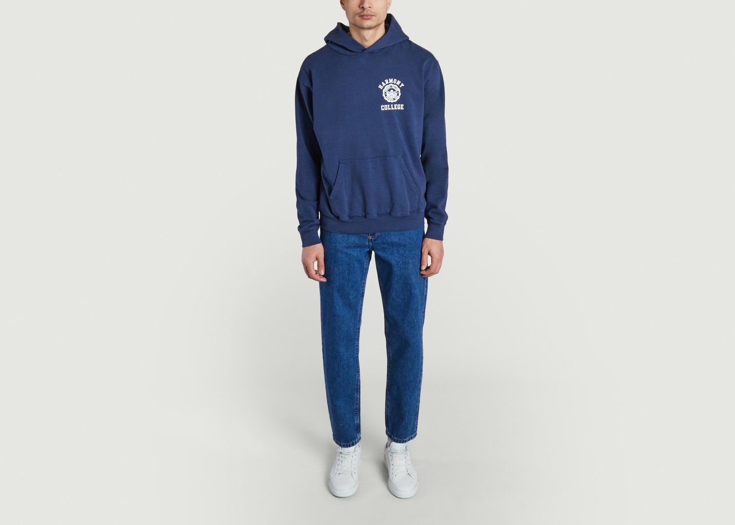 L'exception Hoodie Sany College Emblem Bleu Marine Harmony