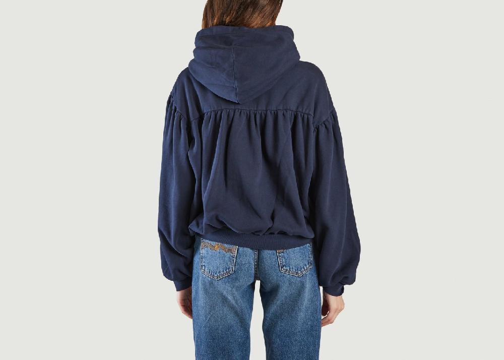 L'exception Hoodie Shirring Bleu Marine Levi's Made And Crafted