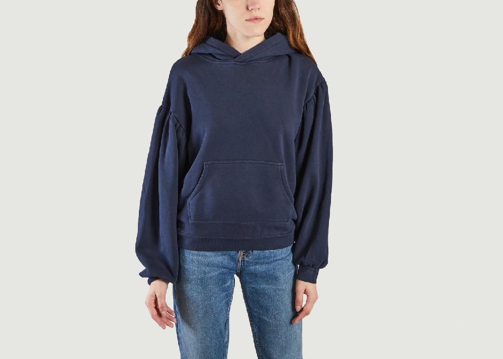 l'exception Hoodie shirring Bleu Marine Levi's Made and Crafted