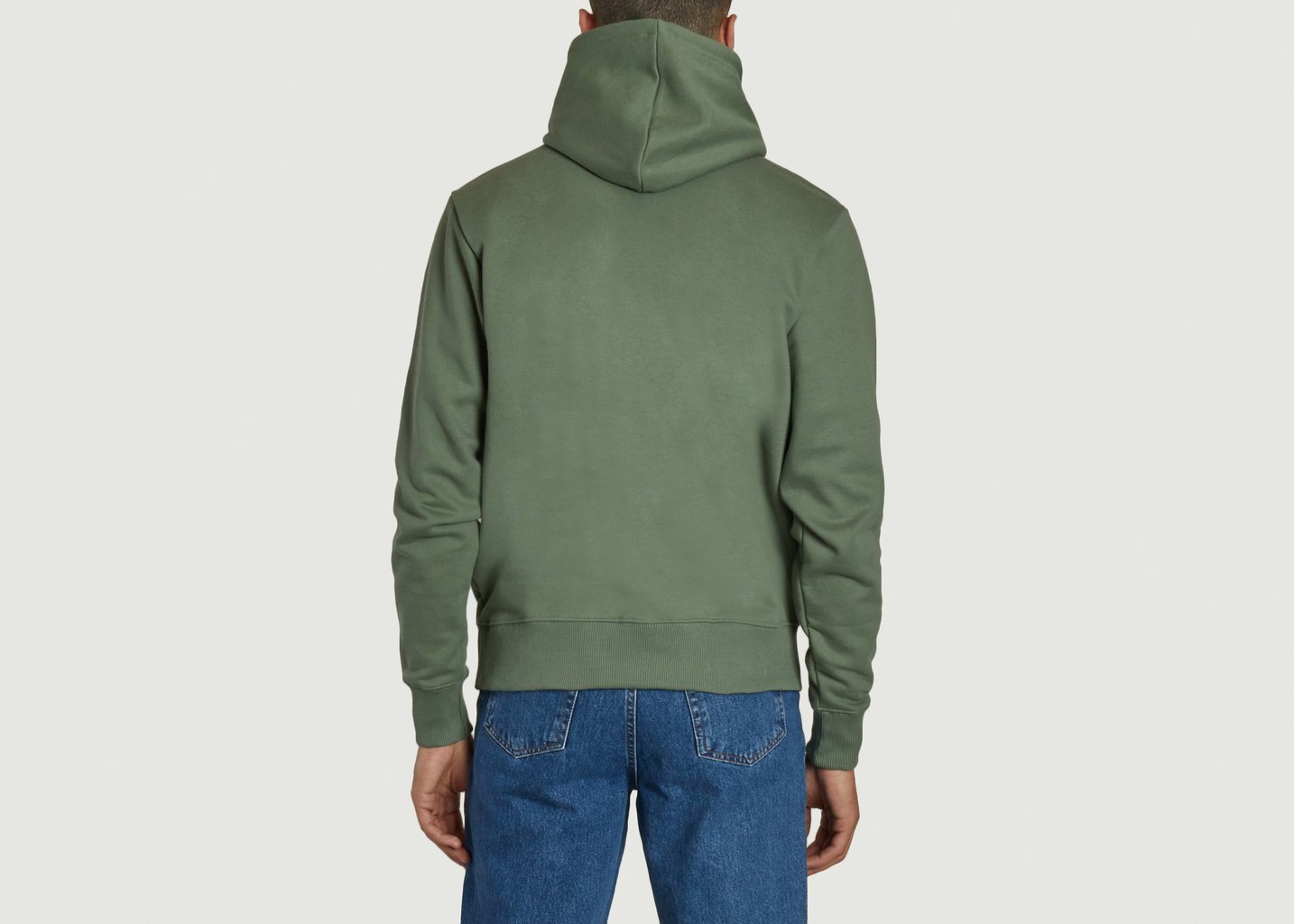 L'exception Hoodie Siglé Effet Délavé Coupe Droite Vert Walk In Paris