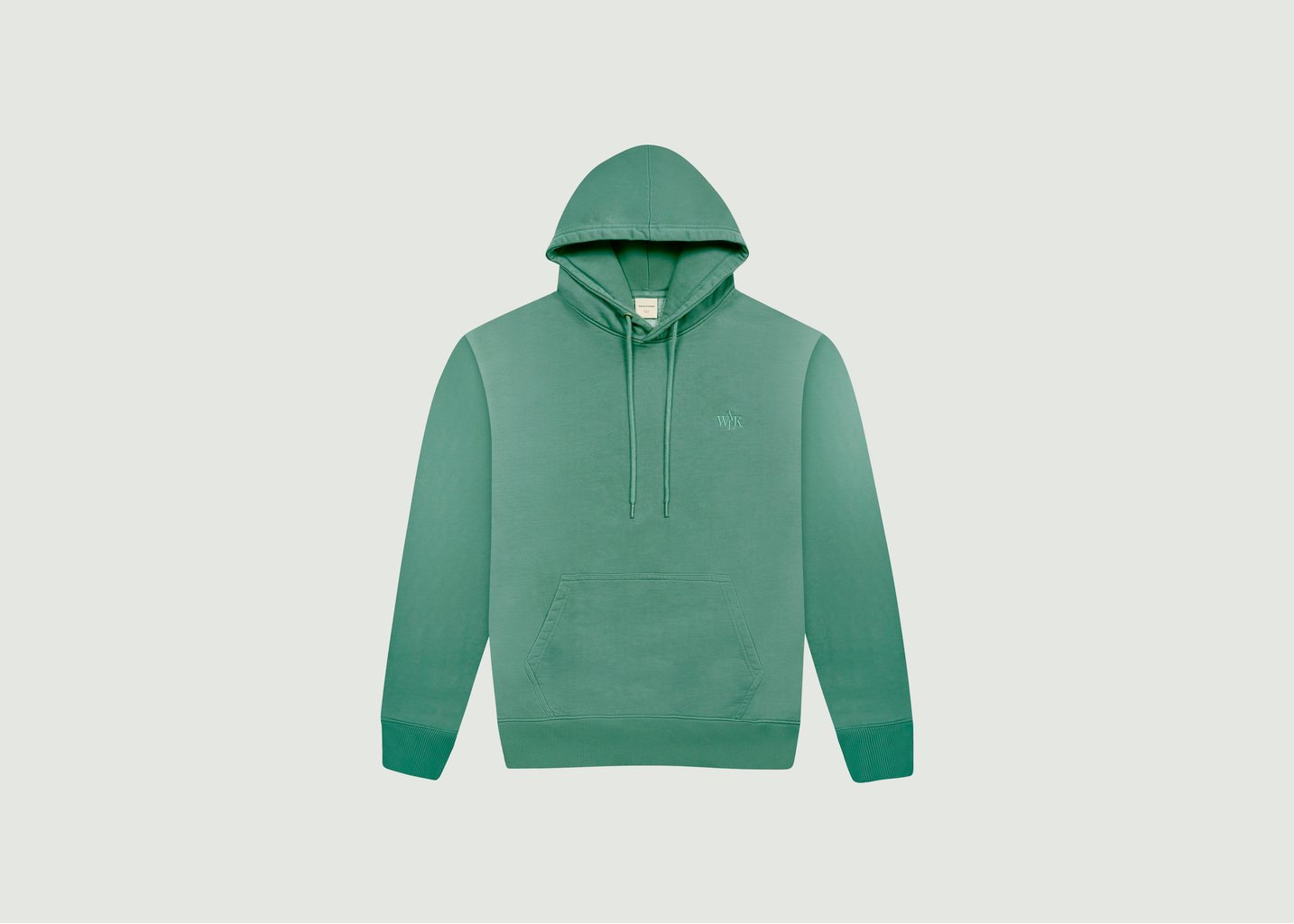 l'exception Hoodie siglé effet délavé coupe droite Vert Walk in Paris