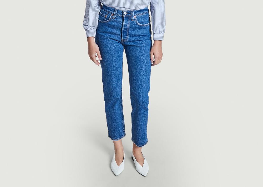 L'exception Jean 501 Coupe Courte Denim Levi's Red Tab