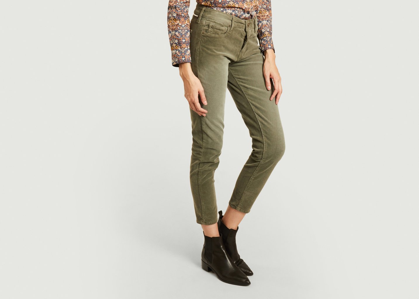 L'exception Jean 7/8 Slim Colette 139 Khaki Five Jeans