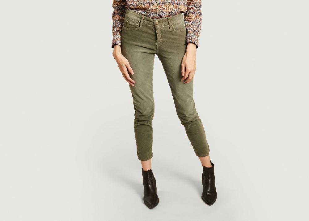 l'exception Jean 7/8 slim Colette 139 Khaki Five Jeans