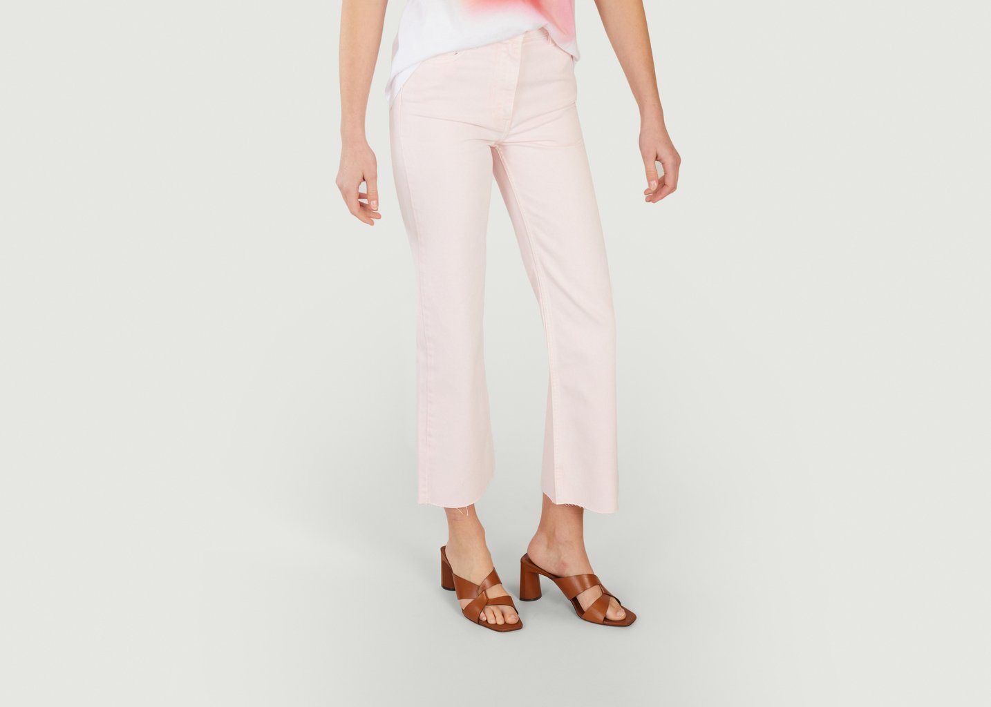 L'exception Jean Bootcut Taille Haute Aiden Rose Pâle IRO Paris