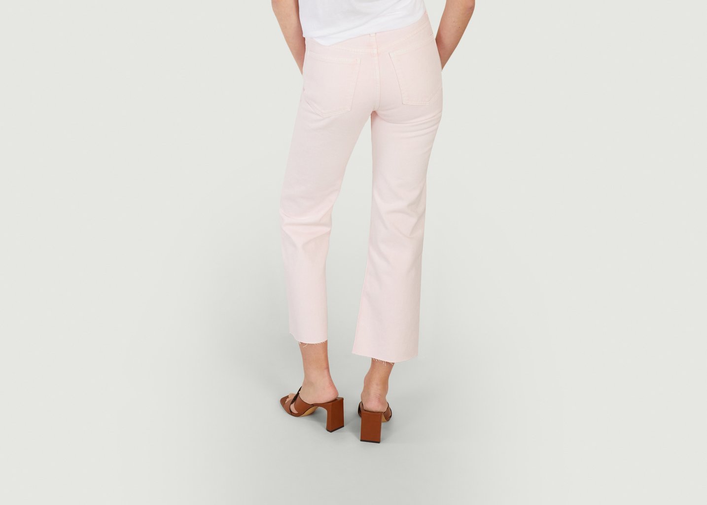 L'exception Jean Bootcut Taille Haute Aiden Rose Pâle IRO Paris