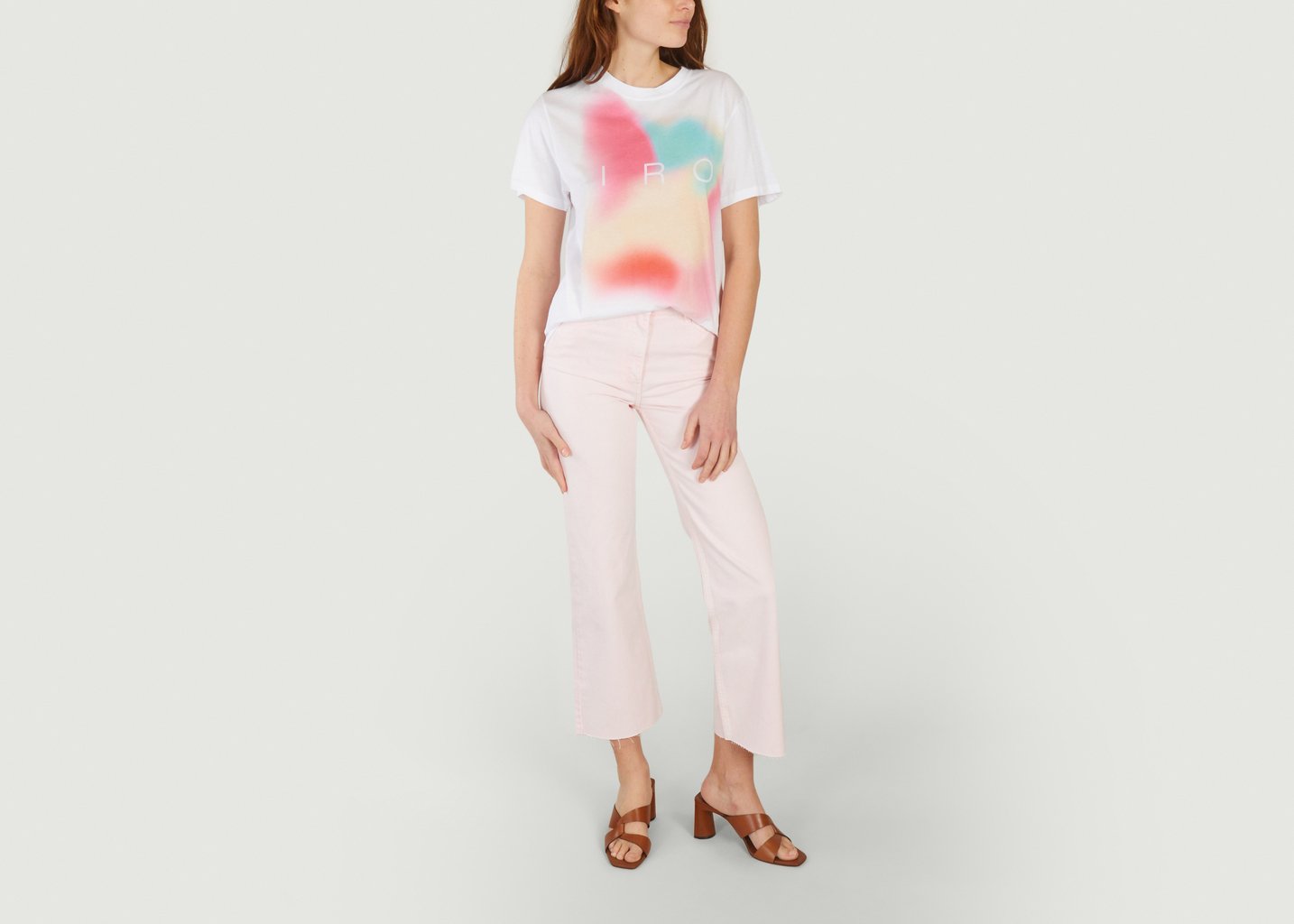 L'exception Jean Bootcut Taille Haute Aiden Rose Pâle IRO Paris