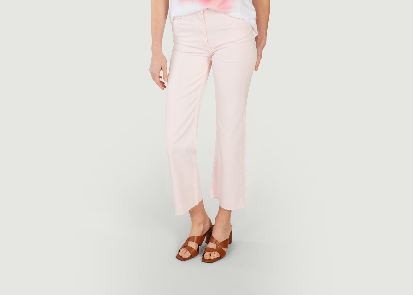 l'exception Jean bootcut taille haute Aiden Rose Pâle IRO Paris