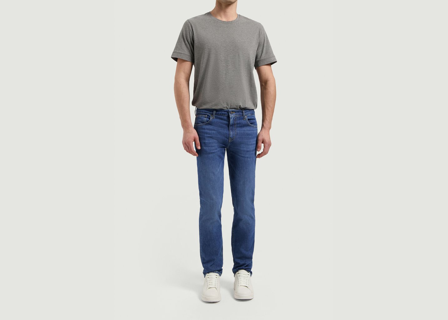 l'exception Jean Bryce Mid Straight Denim Mud Jeans