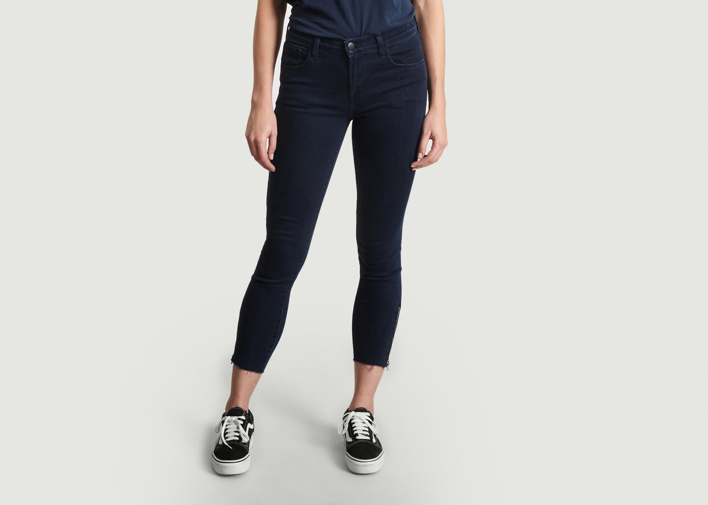 l'exception Jean Capri Mid Rise Bleu Marine J Brand