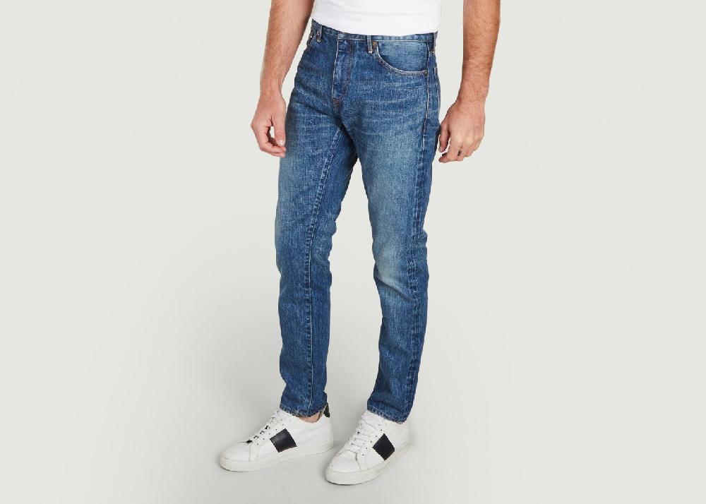 L'exception Jean Coupe Droite Circle Denim Japan Blue Jeans