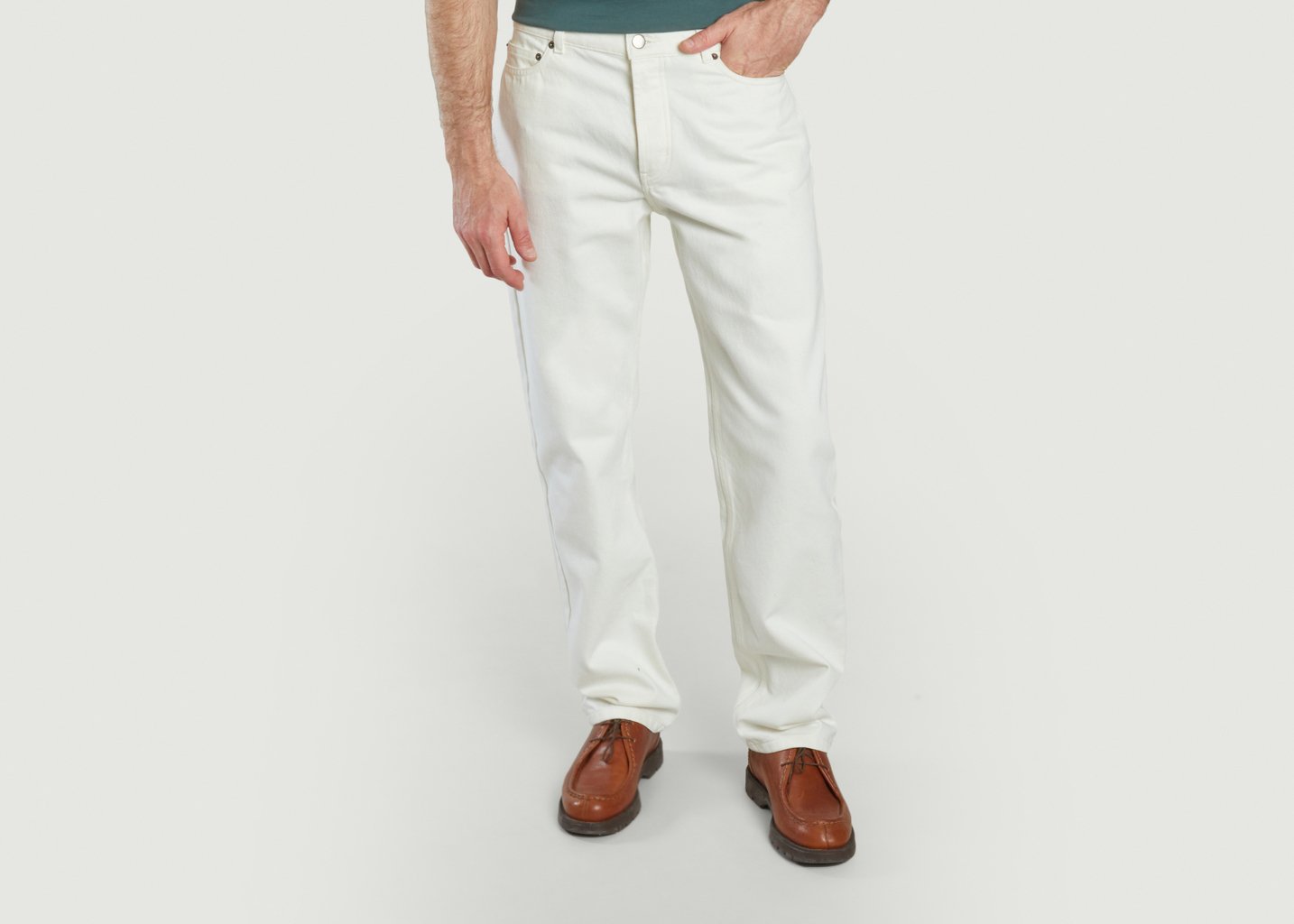 L'exception Jean Droit 14 Oz Ecru L'Exception Paris