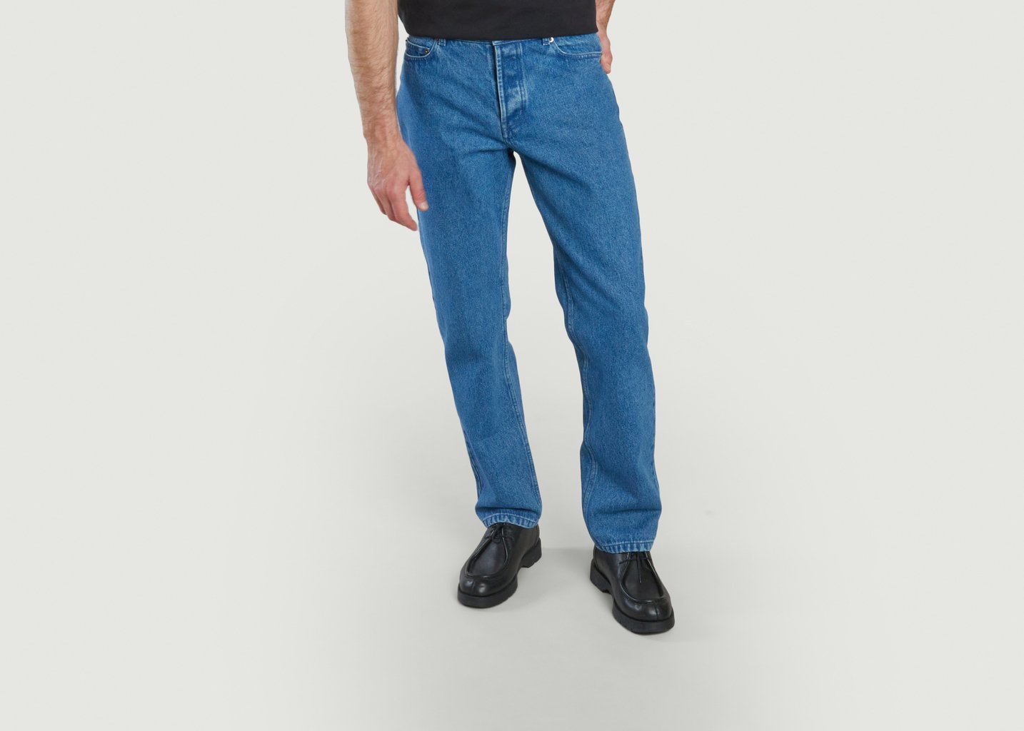 L'exception Jean Droit 14oz Bleach Denim L'Exception Paris