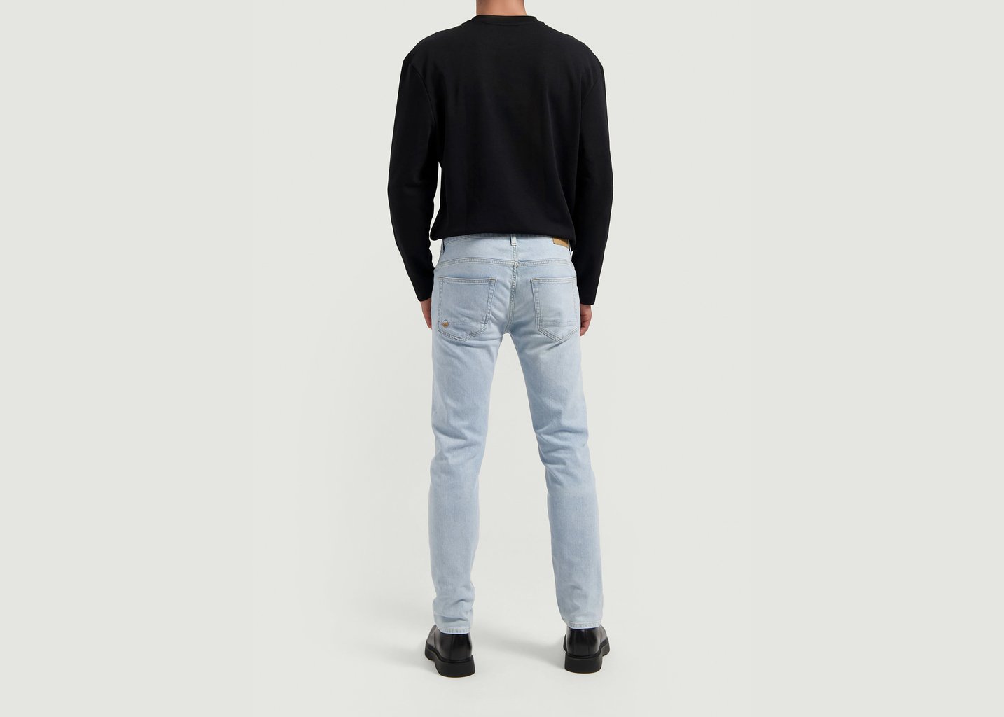 L'exception Jean Dunn Low Tapered Bleu Clair Mud Jeans