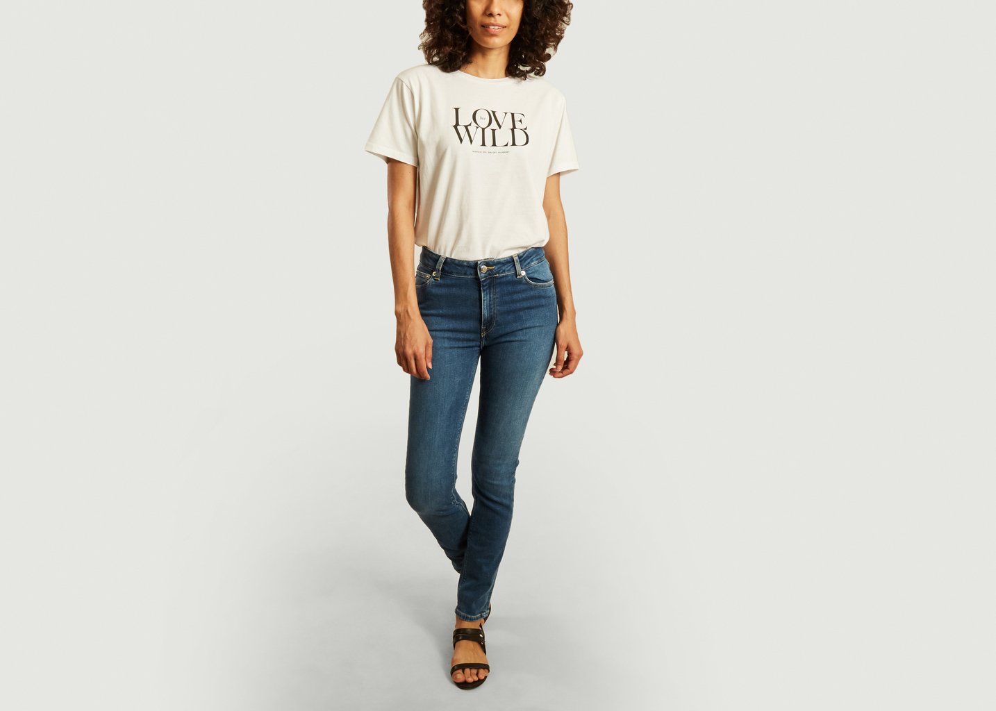 L'exception Jean En Coton Bio GOTS Regular Swan Denim Mud Jeans