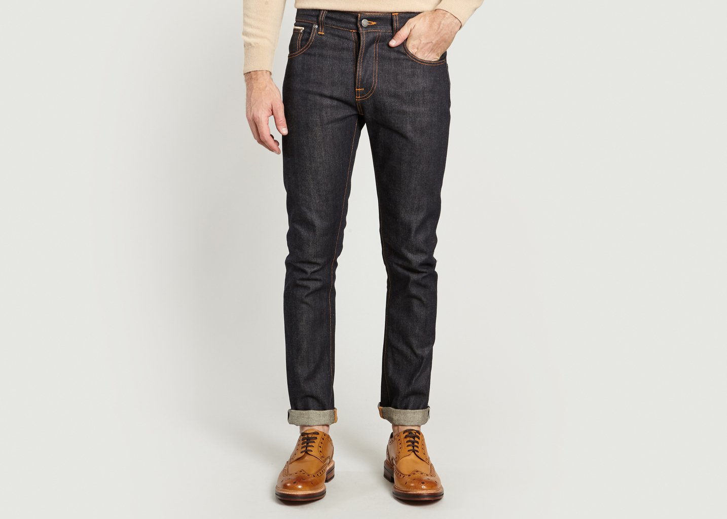 l'exception Jean Grim Tim Org Selvedge Brut Nudie Jeans