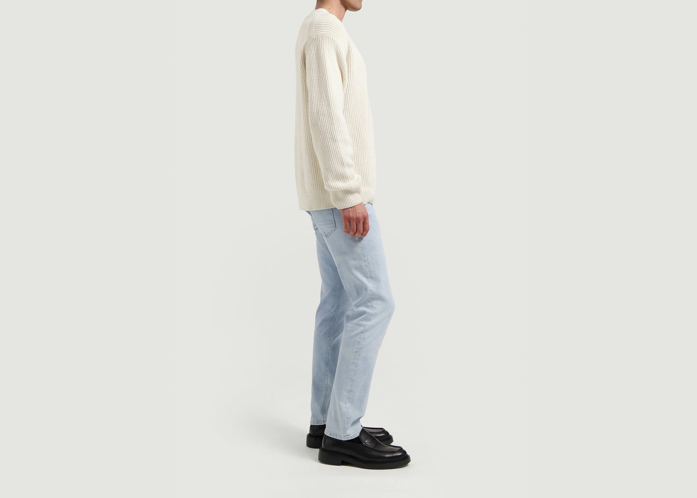 L'exception Jean Hank Mid Tapered Bleu Clair Mud Jeans