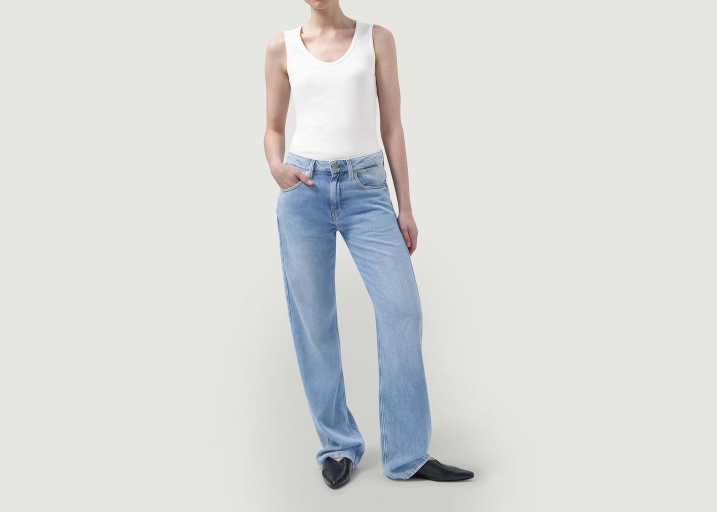 l'exception Jean Jamie Mid Loose Flow Denim Mud Jeans