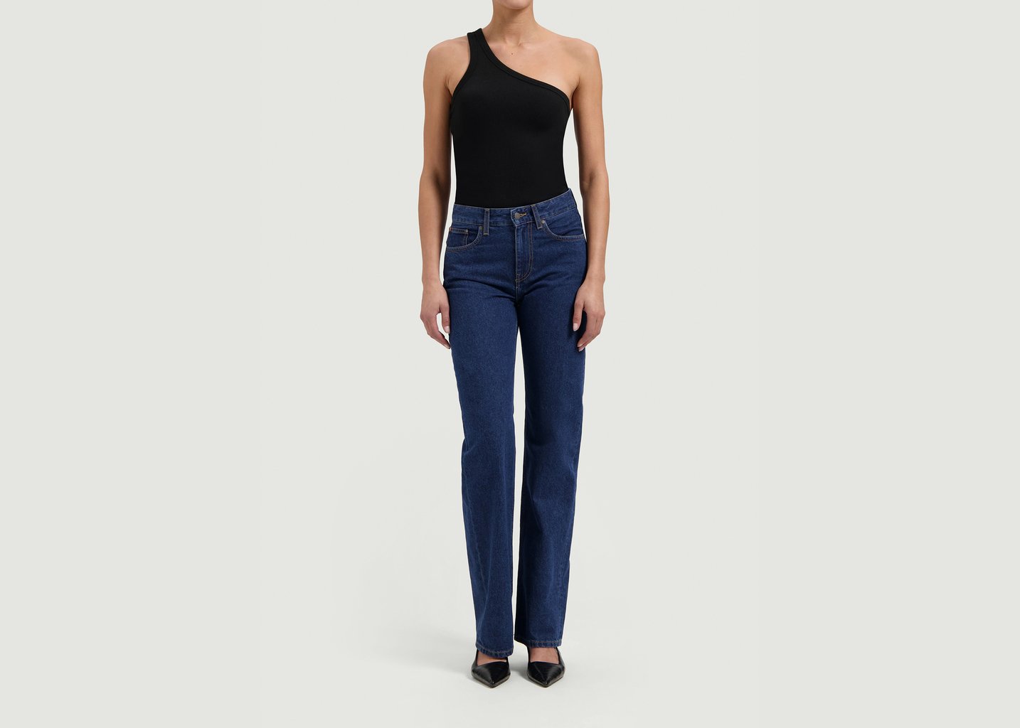 l'exception Jean Jamie Mid Loose Flow Indigo Mud Jeans