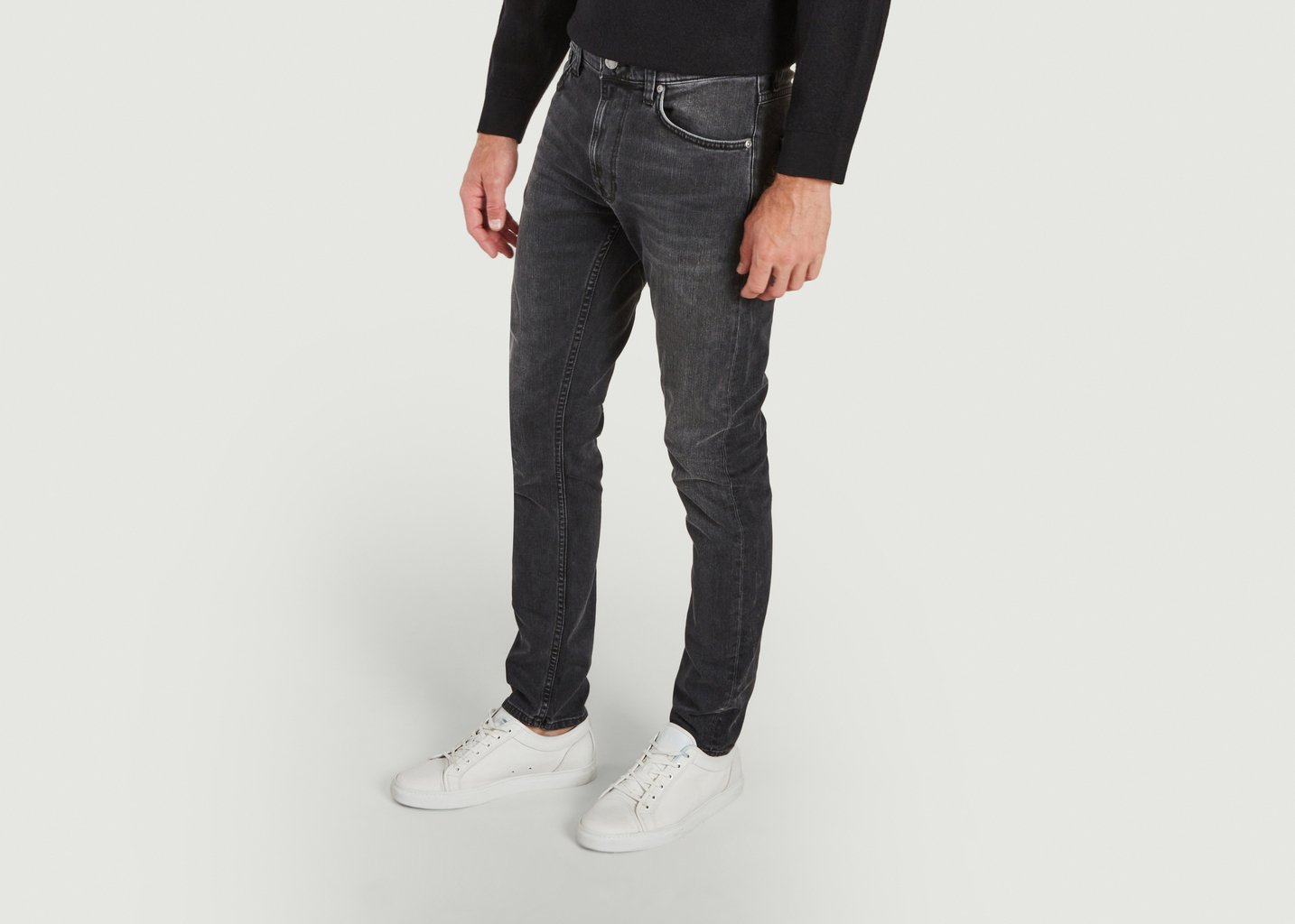 L'exception Jean Lean Dean Black Eyes Noir Nudie Jeans