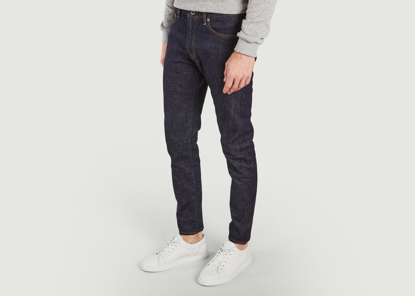 L'exception Jean Selvedge Skinny Brut Circle Brut Japan Blue Jeans