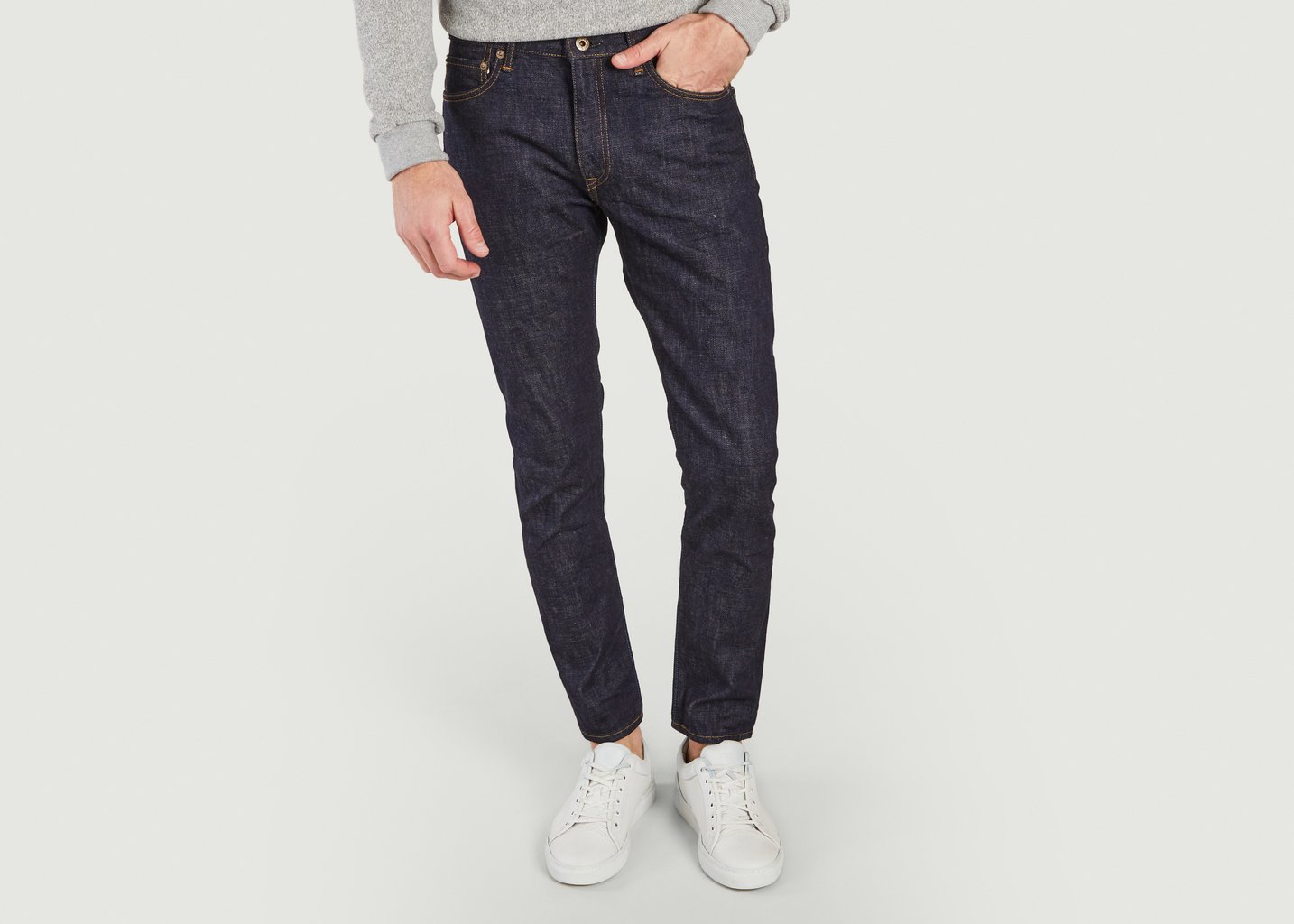 l'exception Jean selvedge skinny brut Circle Brut Japan Blue Jeans
