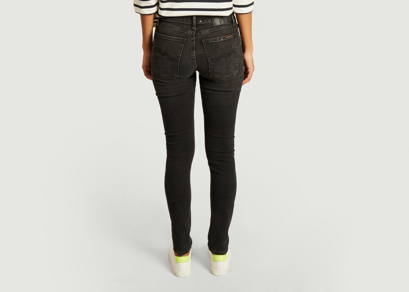 L'exception Jean Skinny Lin 113149 Noir Nudie Jeans