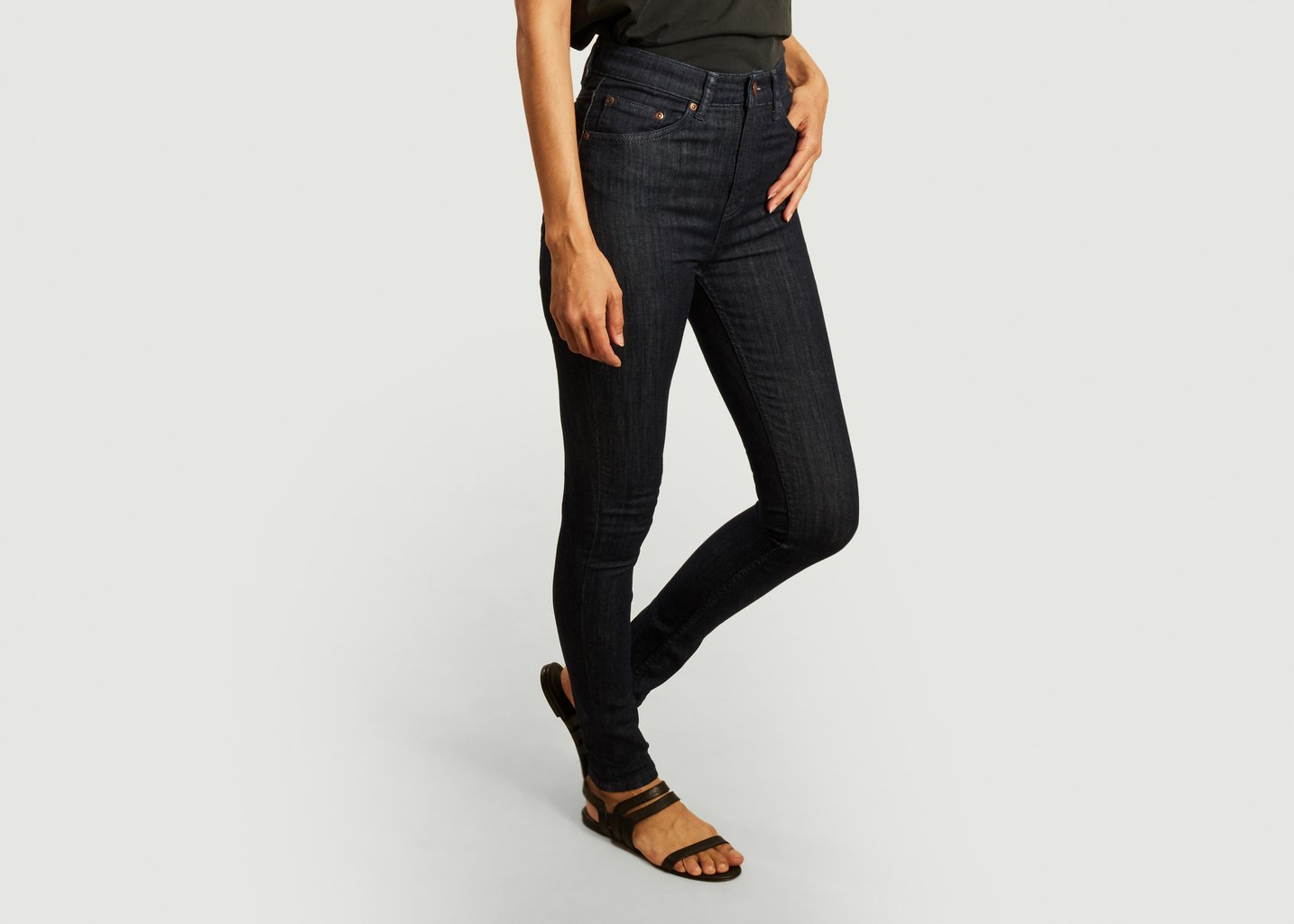 L'exception Jean Slim Hightop Tilde Brut Nudie Jeans