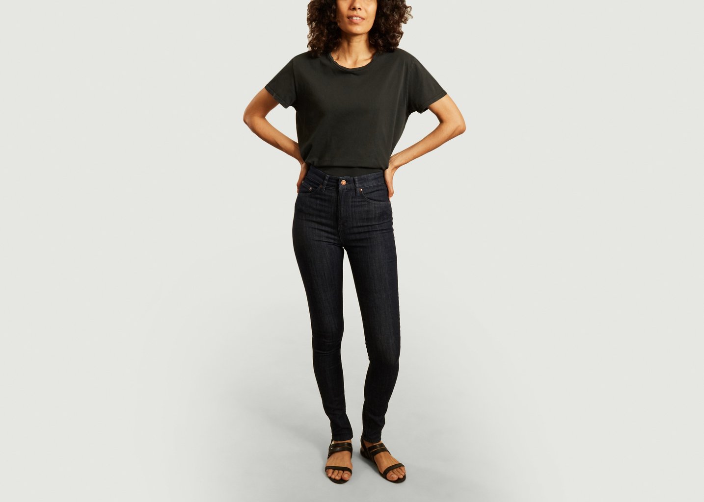 L'exception Jean Slim Hightop Tilde Brut Nudie Jeans