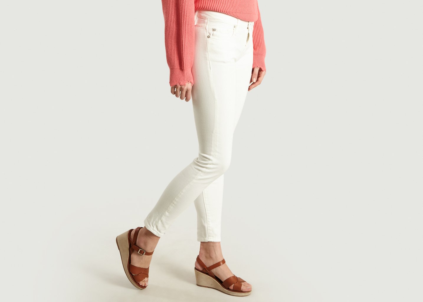 l'exception Jean Slim Teinté Jarodcla Blanc IRO Paris