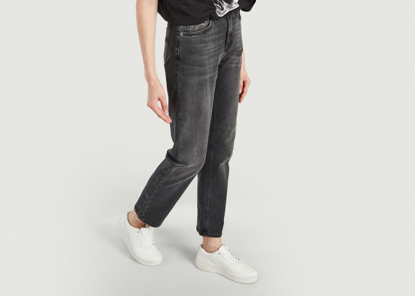 L'exception Jean Straight Sally Midnight Rumble Noir Nudie Jeans