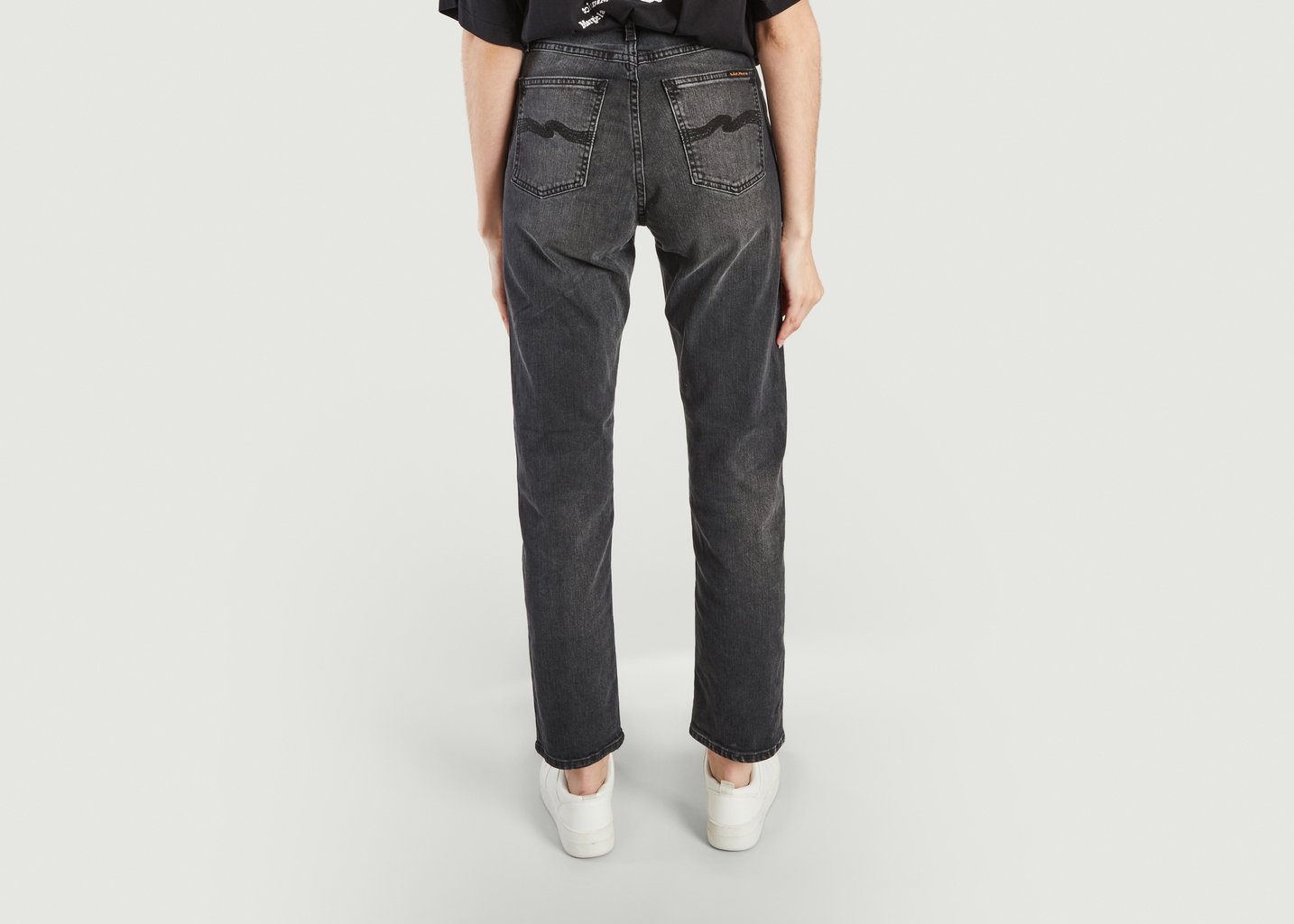 L'exception Jean Straight Sally Midnight Rumble Noir Nudie Jeans