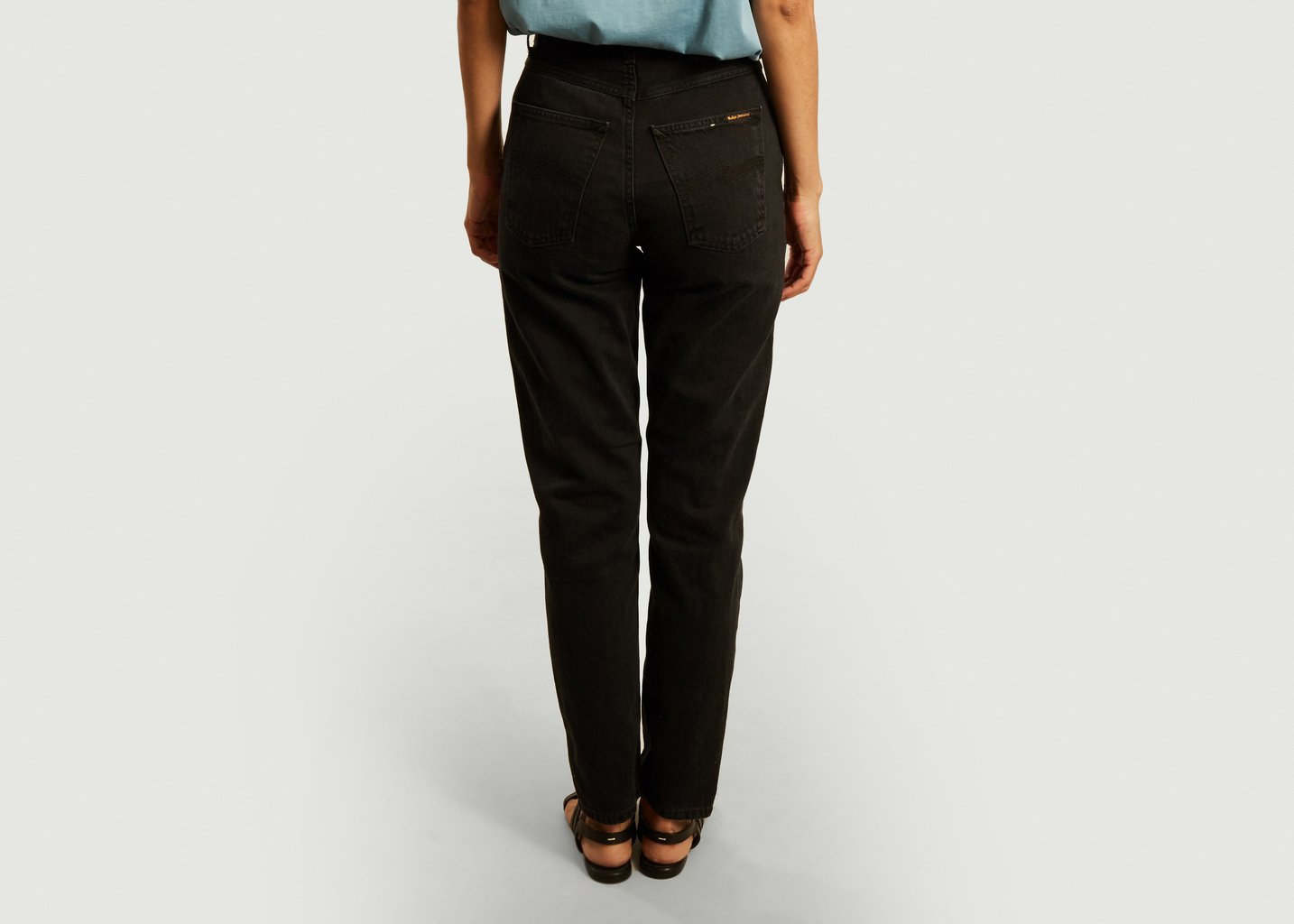 L'exception Jean Teinté Regular Tapered Breezy Britt Noir Nudie Jeans