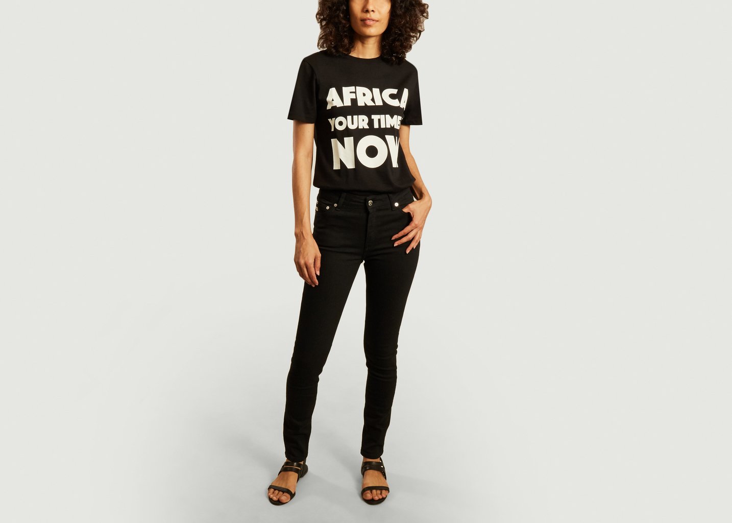 L'exception Jean Teinté Skinny Hazen Noir Mud Jeans