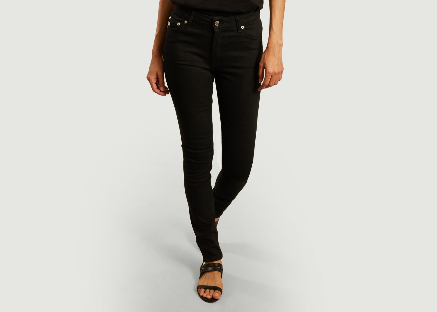 l'exception Jean teinté Skinny Hazen Noir Mud Jeans