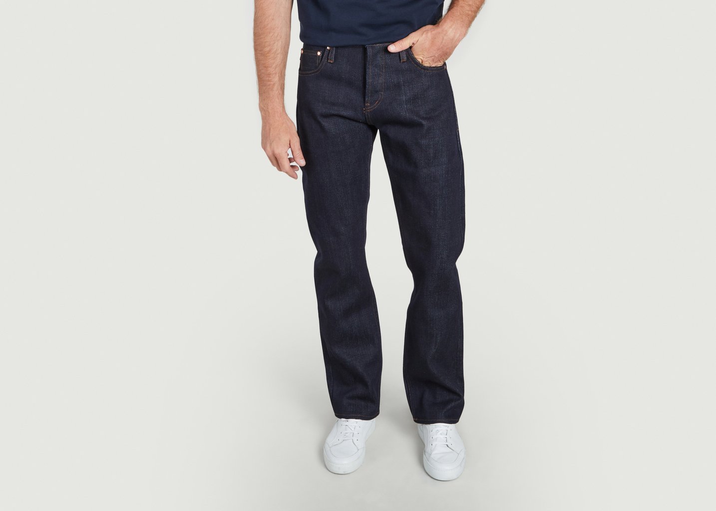 l'exception Jean UB321 Droit 21oz lourd Indigo Selvedge Denim Brut The Unbranded Brand