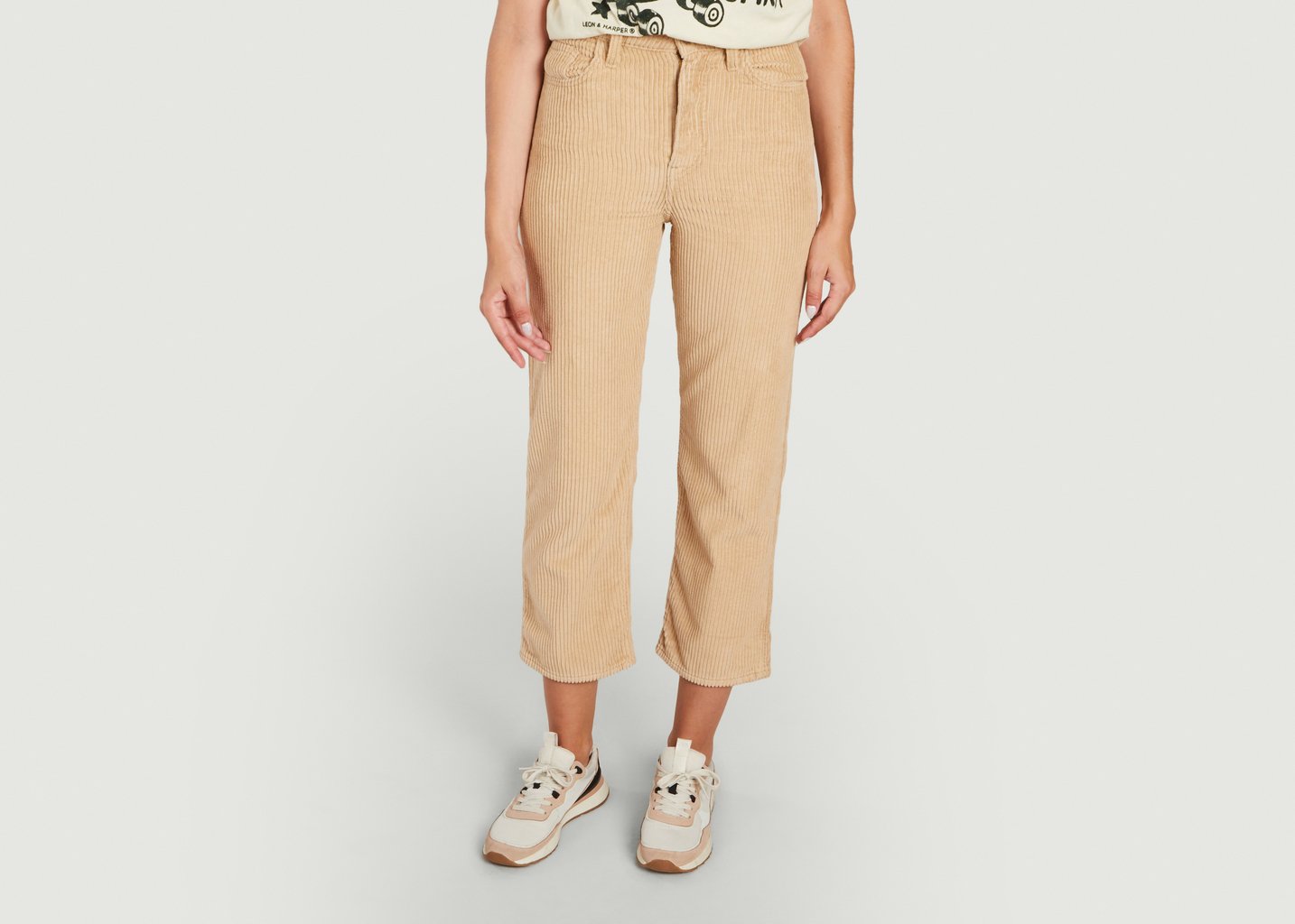 l'exception Jeans Ribcage Str Ankle Beige Levi's Red Tab