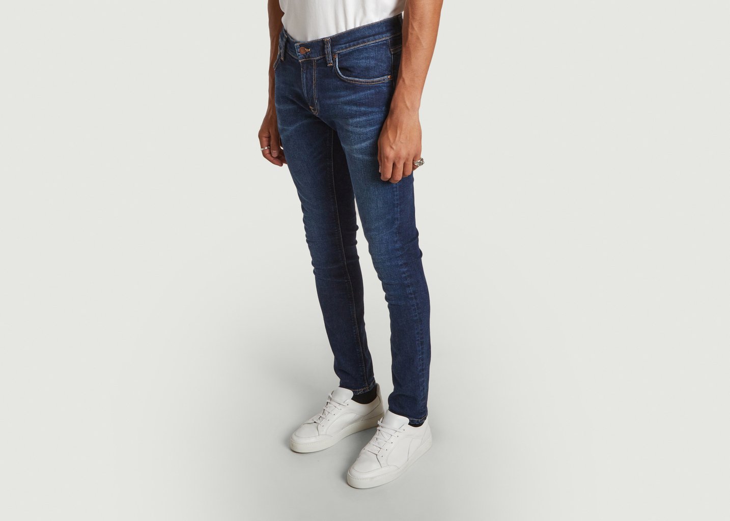 L'exception Jeans Tight Terry En Coton Organique Brut Nudie Jeans