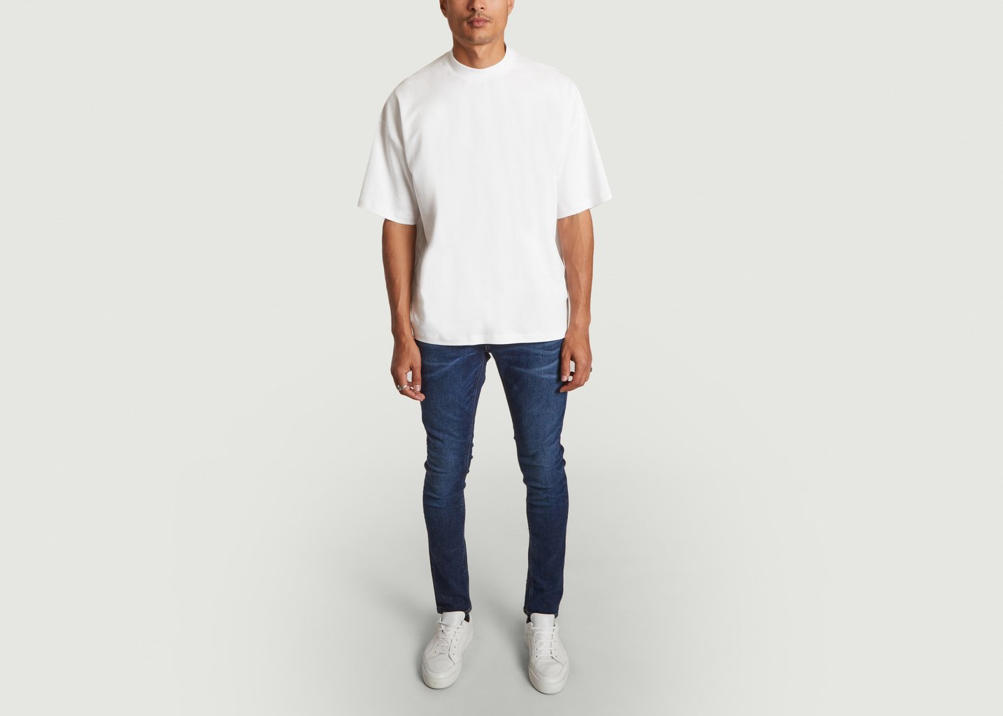 L'exception Jeans Tight Terry En Coton Organique Brut Nudie Jeans