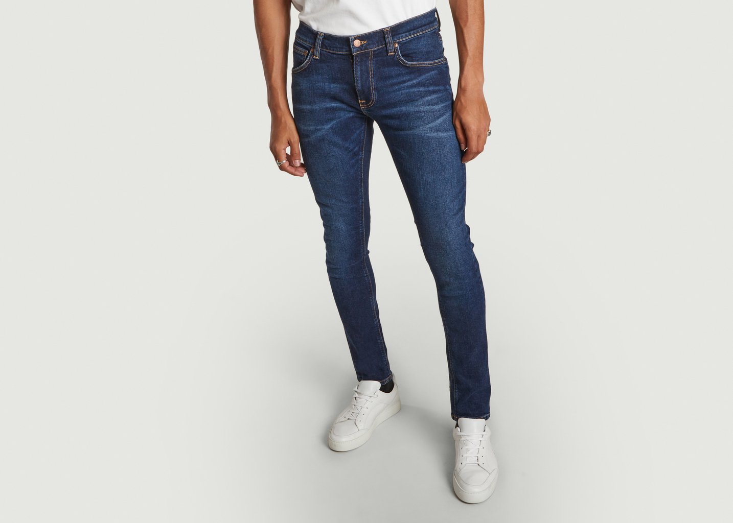 l'exception Jeans Tight Terry en coton organique Brut Nudie Jeans