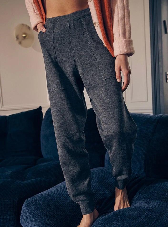 L'exception Joggpant Adrienne Anthracite Lafrançaise Mailles In France