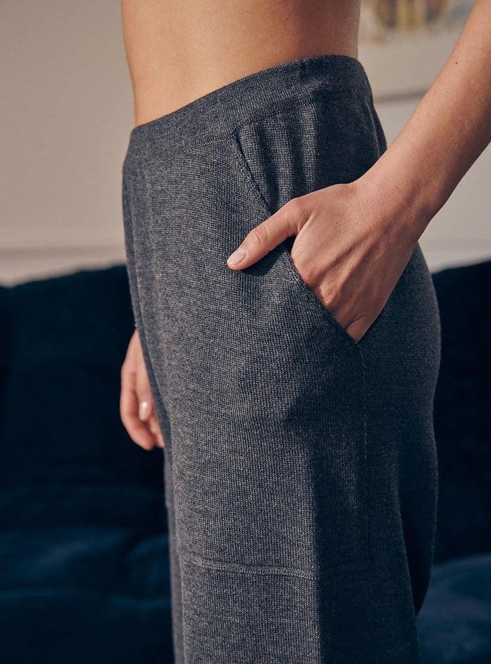 L'exception Joggpant Adrienne Anthracite Lafrançaise Mailles In France