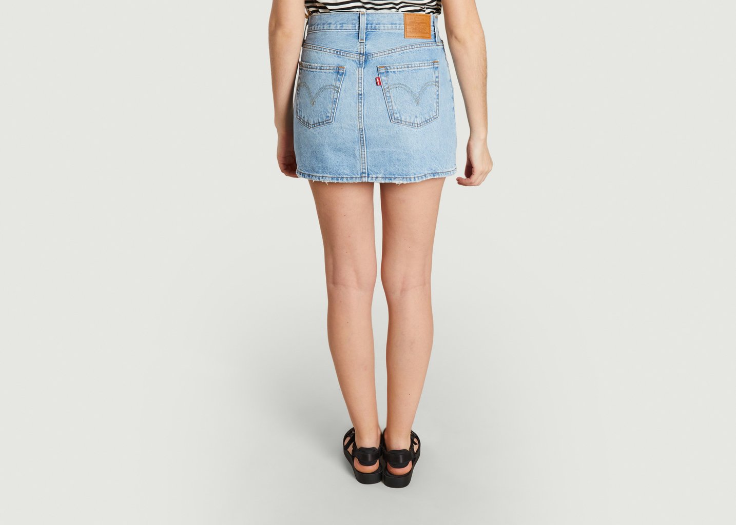 L'exception Jupe Courte En Jean Icon Denim Levi's Red Tab