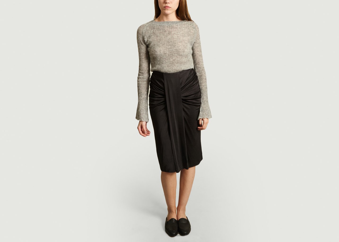 L'exception Jupe Crayon Leonis Noir By Malene Birger